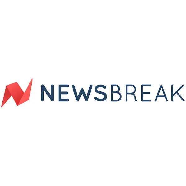 Newsbreak Logo in red blue and white